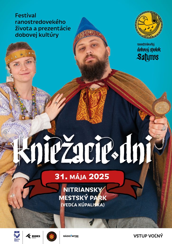 plagát Kniežacie dni 2025 - žena a muž v stredovekom oblečení