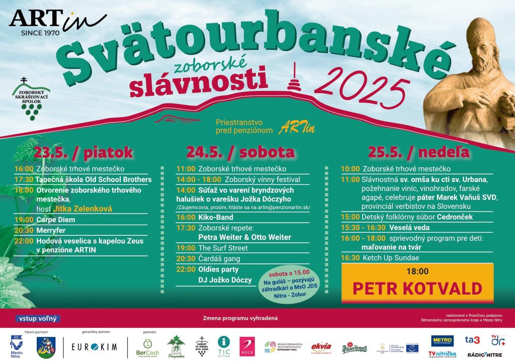 program svätourbanských zoborských slávností 2025