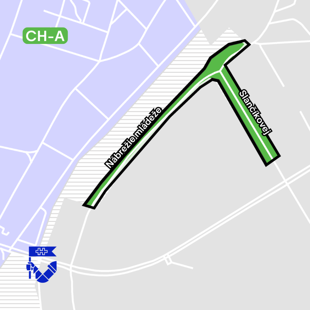 rezidentské parkovanie mapa zóny CHa