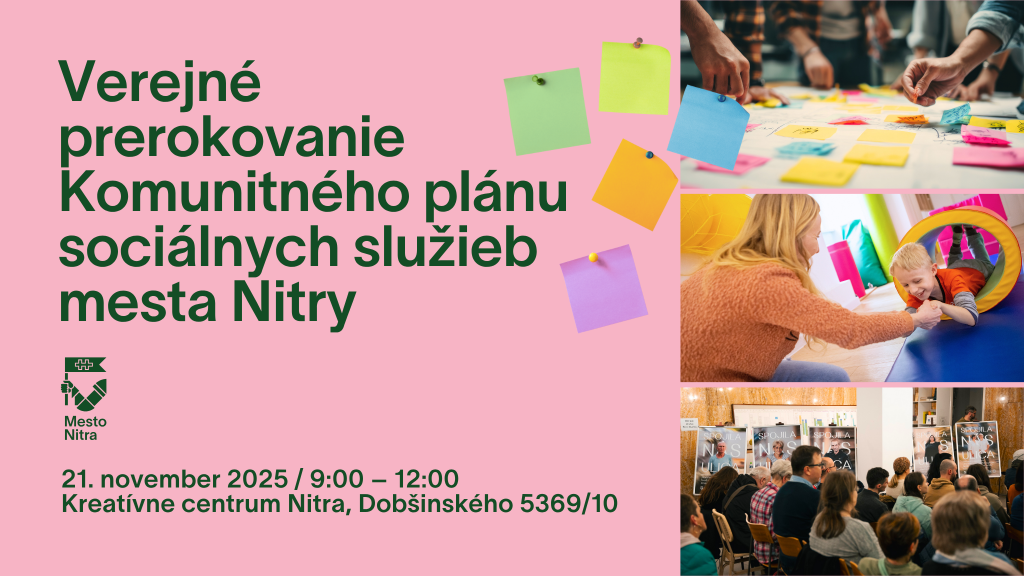 pozvánka na verejné prerokovanie komunitného plánu sociálnych služieb