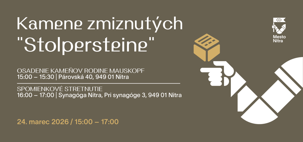 pozvánka na osadenie stolpersteine