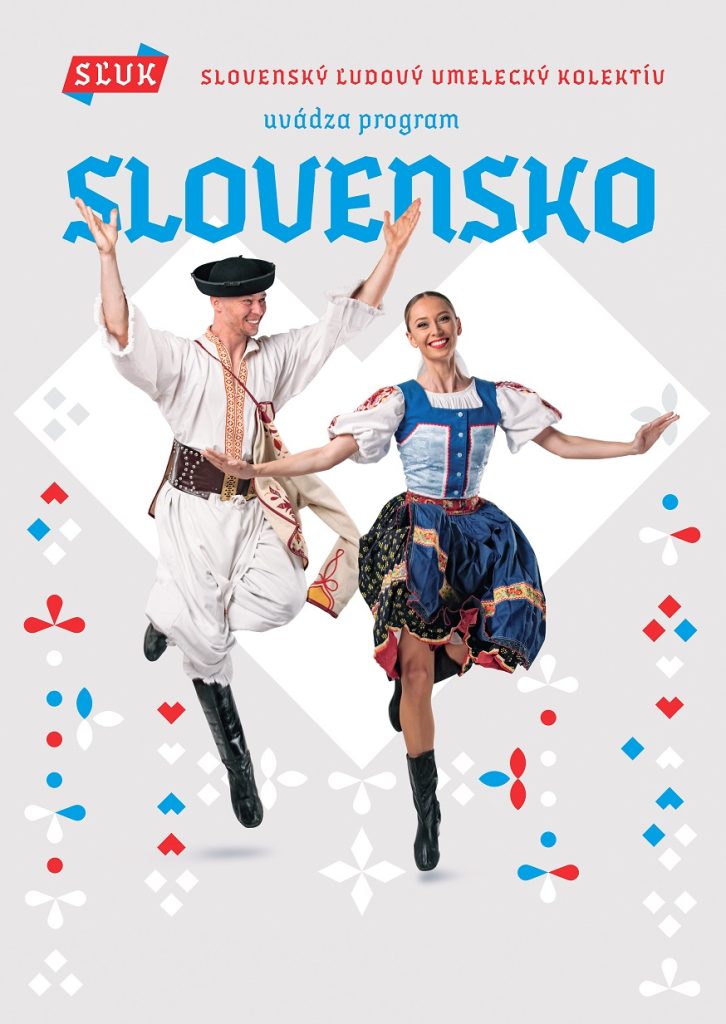plagát muž a žena v krojoch