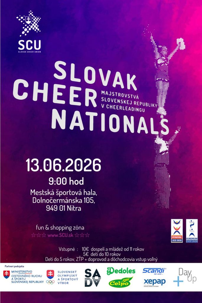plagát k súťaži v cheerleadingu