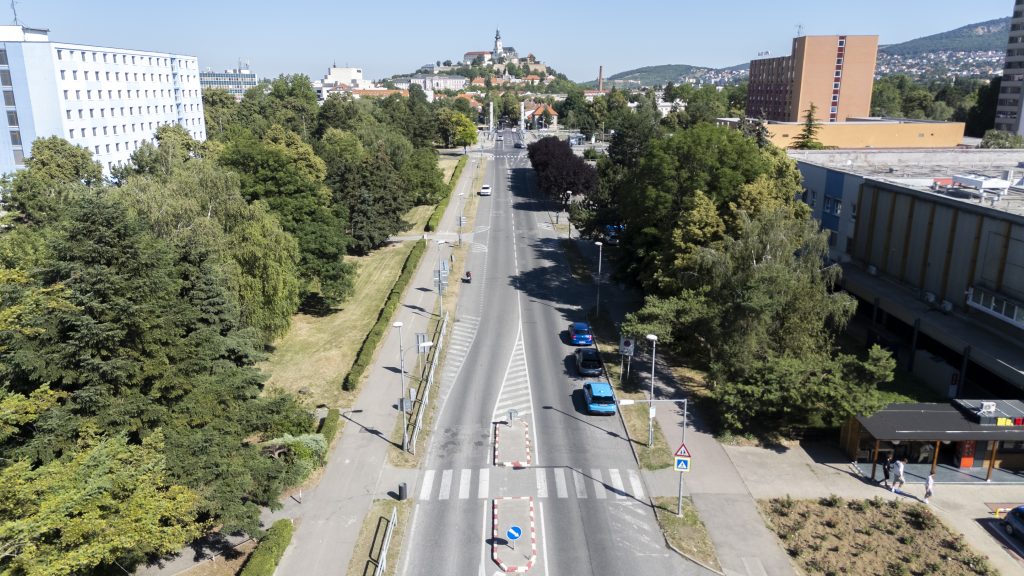 ulica boženy slančíkovej z dronu